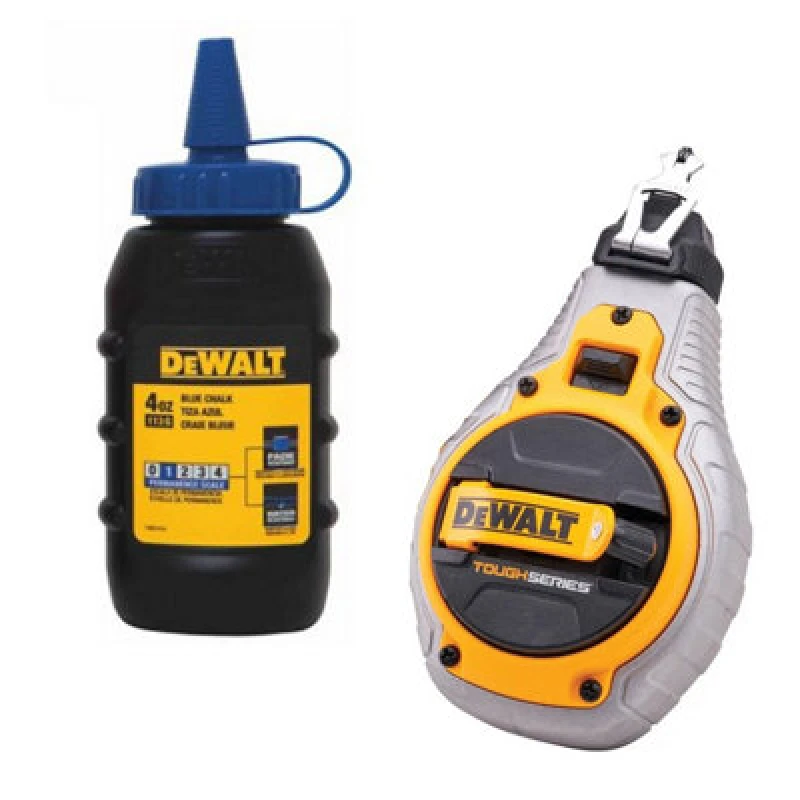 Image of DEWALT Chalk Line and Blue Chalk Set Length: 30m