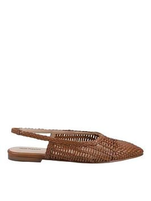 Image of Hush Puppies Dalia Woven Slingback Ballerinas Cream