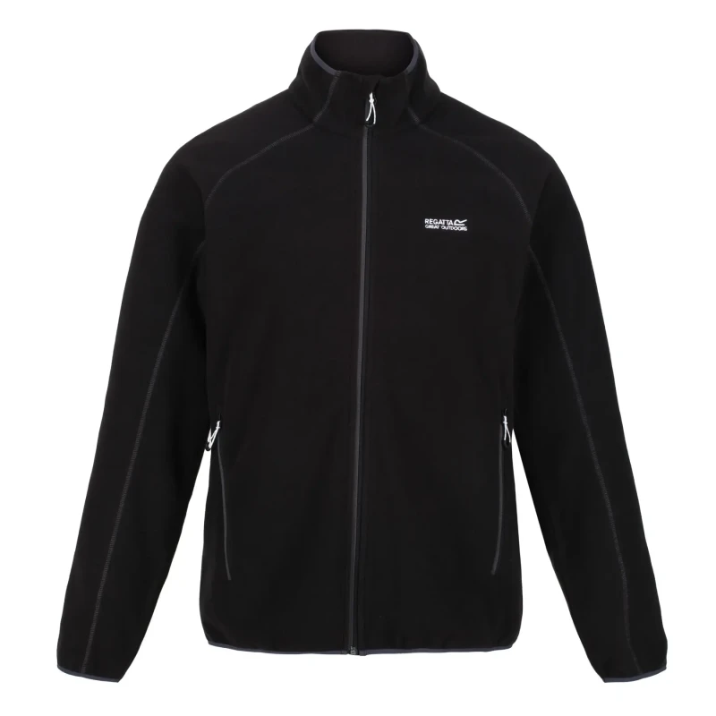 Image of Full-zip fleece Regatta Hadfield Noir Male 4XL