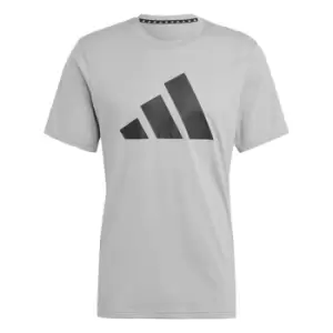 Image of adidas Train Essentials Feelready Logo Training T-Shirt M - Grey