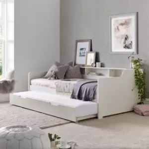 Image of Bedmaster - Tyler Guest Bed White With Spring Mattress