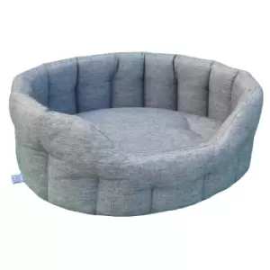Image of P&L Oval Basket Dog Bed XL Grey