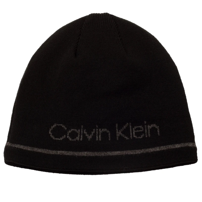 Image of Calvin Klein Golf Golf Reversable Beanie Adults - Black Mens