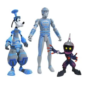 Image of Space Paranoids Tron Goofy And Soldier (Kingdom Hearts) Action Figure