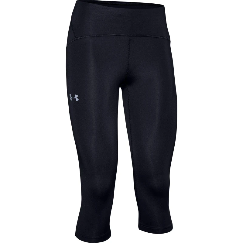 Image of Under Armour Fly Fast Speed Capri Leggings Ladies Black female 8 (XS)