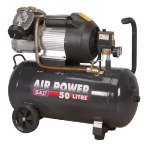 Image of Sealey Air Compressor 50L Direct Drive 3HP & Air Accessory Kit