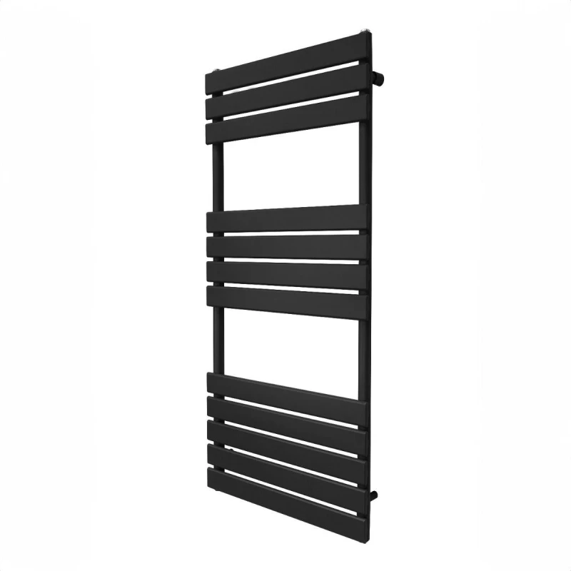 Image of Monstershop Flat Panel Towel Radiator - 1200Mm X 500Mm - Black 213140