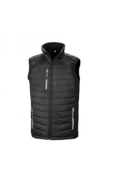 Image of Black Compass Padded Soft Shell Gilet