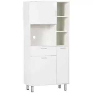 Image of HOMCOM Freestanding Kitchen Storage Unit Cupboard Cabinets Drawers Shelf