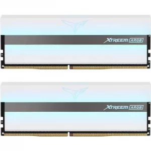 Image of Team T-Force XTREEM ARGB 16GB White Heatsink with ARGB LEDs (2 x 8GB) DDR4 3200MHz DIMM System Memory