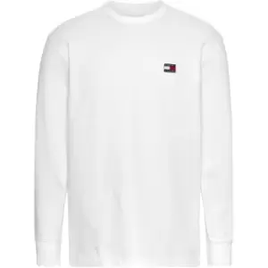Image of Tommy Jeans Tjm Clsc XS Badge L/S Tee - White