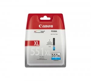 Image of Canon CLI551XL Cyan Ink Cartridge