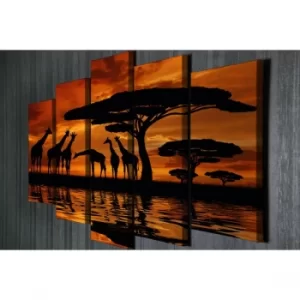 Image of BC020 Multicolor Decorative Canvas Painting (5 Pieces)