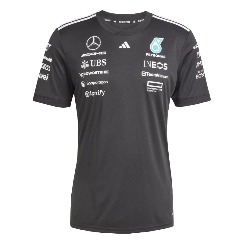Image of adidas Mercedes AMG Petronas Formula One Team Driver Shirt Mens - Black M