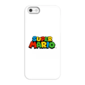 Image of Nintendo Super Mario Colour Logo Phone Case - iPhone 5/5s - Snap Case - Gloss