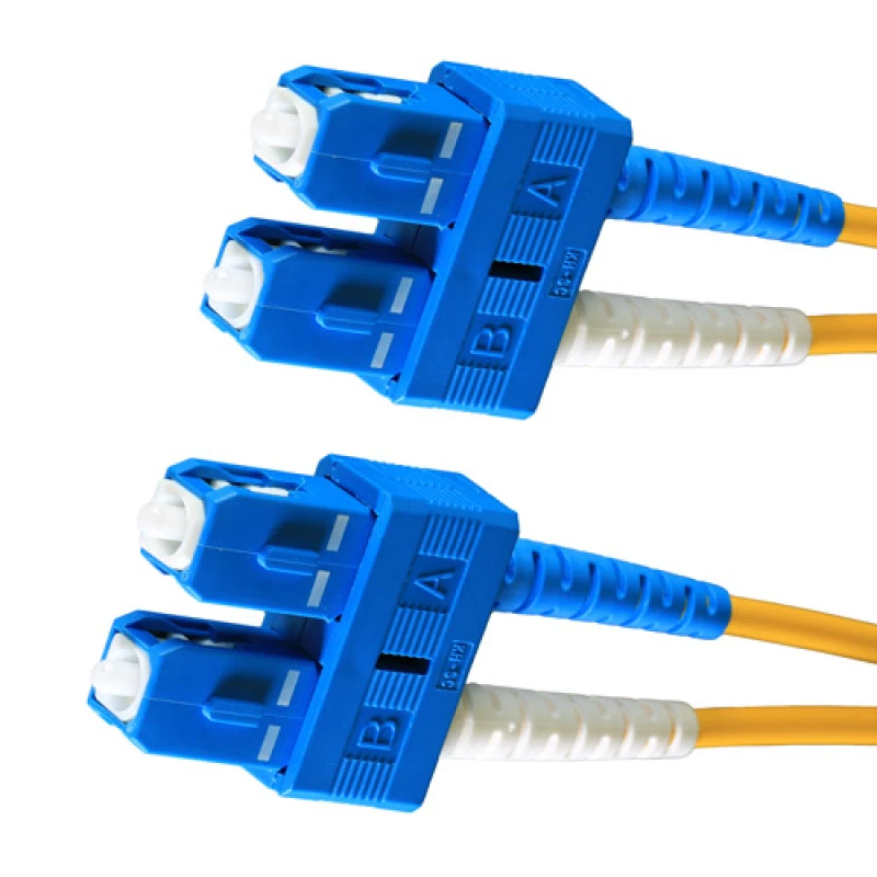 Image of Cablenet 2m OS2 9/125 SC-SC Duplex Yellow LSOH Fibre Patch Lead
