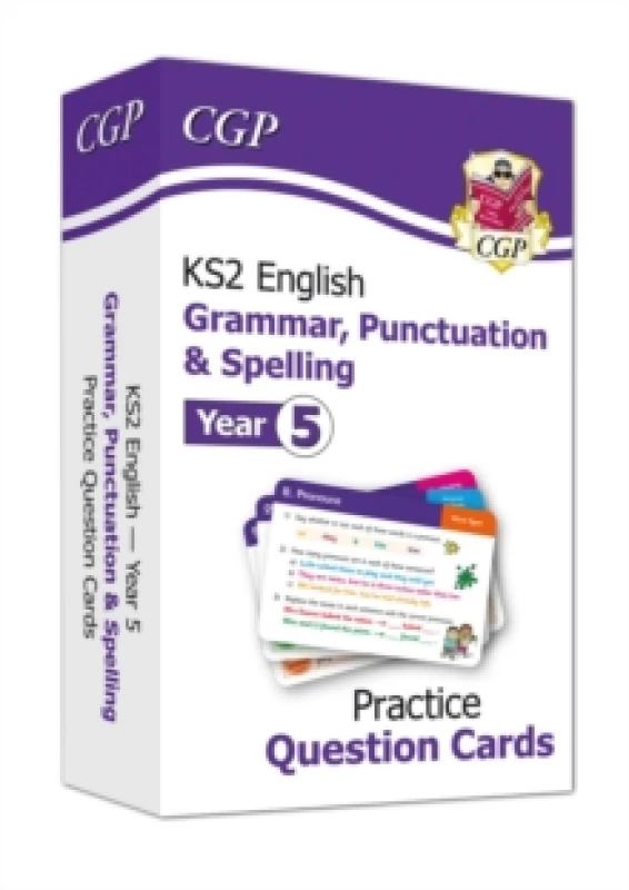 Image of KS2 English Year 5 Practice Question Cards: Grammar, Punctuation & Spelling Hardback