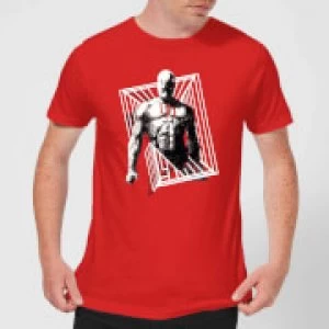 Image of Marvel Knights Daredevil Cage Mens T-Shirt - Red - L