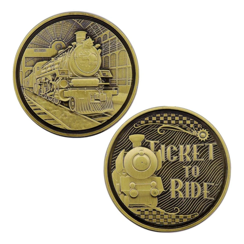 Image of Ticket to Ride Limited Edition Collectible Train Coin Metallics unisex