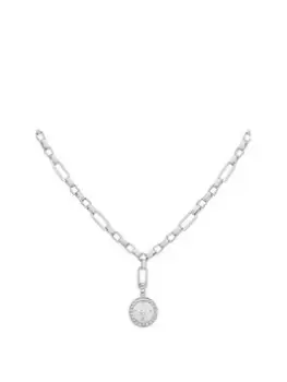 Image of Bibi Bijoux Silver Astraea Chunky Chain Necklace, Silver, Women