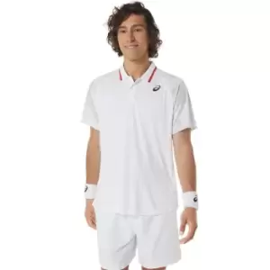 Image of Asics Court GPX Graphic Mens Tennis Polo - White