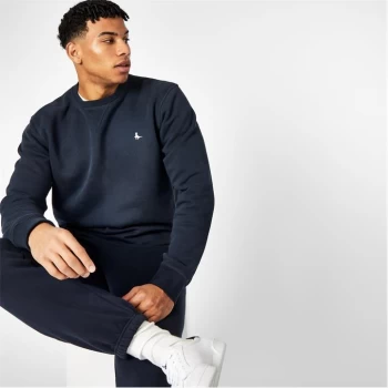 Image of Jack Wills Belvue Pheasant Logo Crew Sweatshirt - Navy