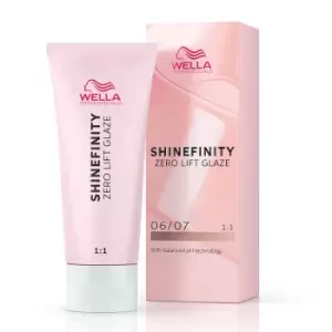 Image of Wella Professionals Shinefinity Zero Lift Glaze - 06/07 Natural Deep Walnut 60ml