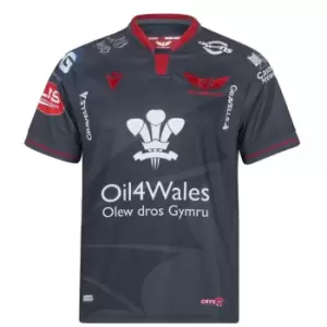 Image of Macron Scarlets Alternate Shirt 2021 2022 - Silver