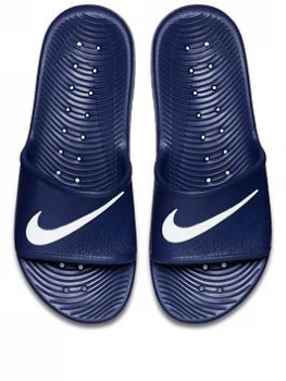 Image of Nike Kawa Shower Sliders - Blue/White, Size 8, Men
