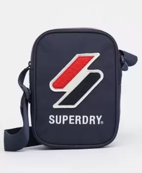 Image of Superdry Mens Sportstyle Side Bag Navy / Deep Navy - Size: 1SIZE