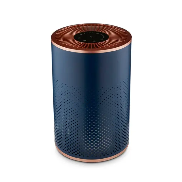 Image of Desktop Blue and Rose Gold Air Purifier Navy