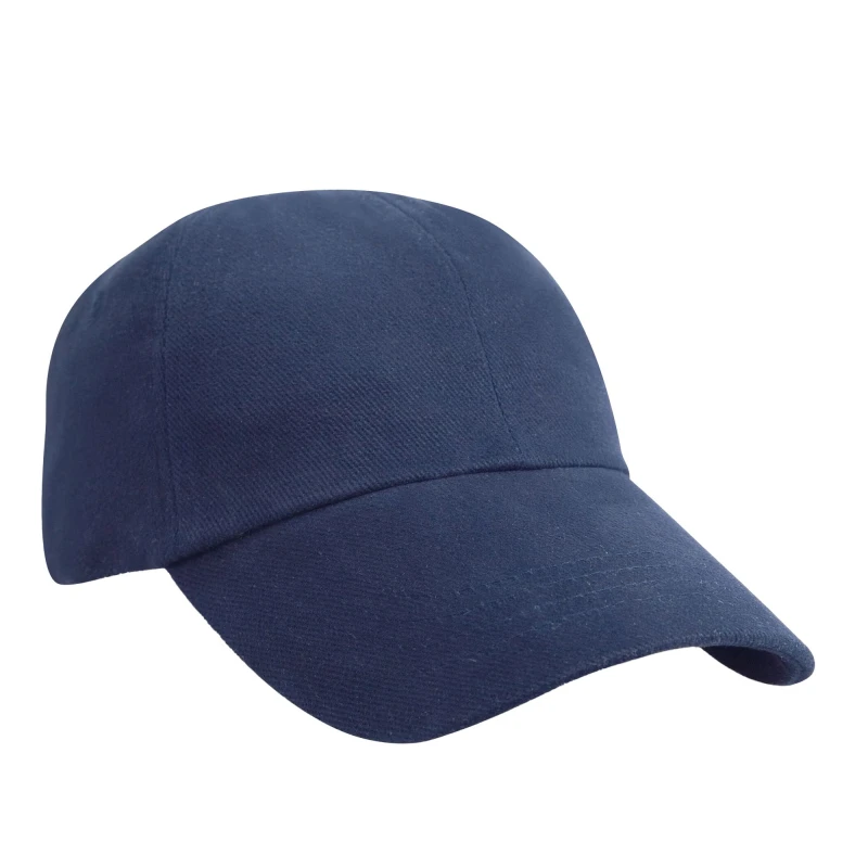 Image of Result Womens Heavy Brushed Cotton Low Profile Baseball Cap in Navy Navy Female One Size