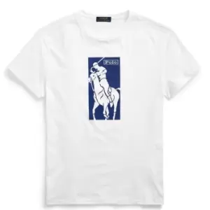 Image of Polo Ralph Lauren Polo Ralph Lauren Short Sleeve Back Print Tee Mens - White
