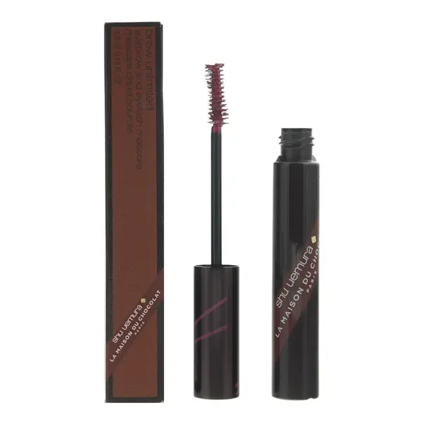 Image of Shu Uemura Brow Unlimited La Maison Du Chocolat Cassis Violet Eyebro And Eyelash Mascara 4.4ml