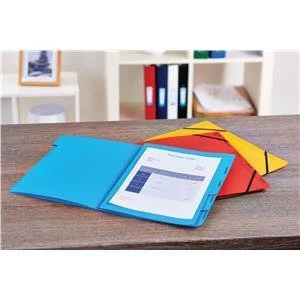 Image of Original Elba Boston Foolscap Part File Pressboard Elasticated 7 Part Red Pack of 5