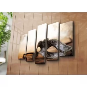 Image of 5PATK-58 Multicolor Decorative Canvas Painting (5 Pieces)