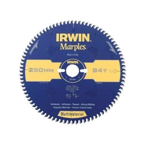 Image of IRWIN Marples Multimaterial Circular Saw Blade 260 x 30mm x 84T TCG/Neg