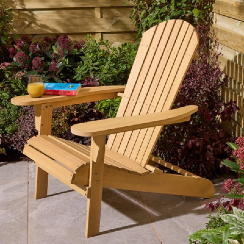 Image of Rowlinson Sandown Adirondack Chair, Brown SANFIXACH