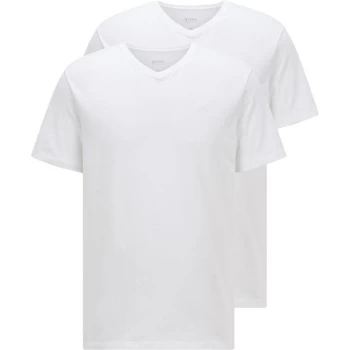 Image of Boss 2 Pack V Neck T Shirt - White