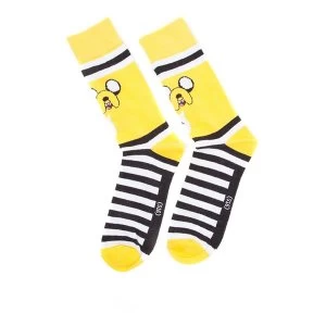 Image of Adventure Time - Jake Mens 39/42 Socks - Multi-Colour