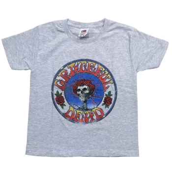 Image of Grateful Dead - Bertha Circle Vintage Wash Kids 9-10 Years T-Shirt - Grey