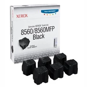 Image of Xerox 108R00727 Black Ink Sticks Pack of 6