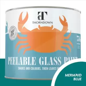 Image of Thorndown Mermaid Blue Peelable Glass Paint 750ml