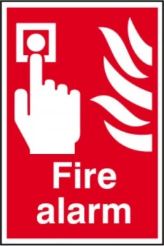 Image of Fire Alarm Sign, S/A Semi Rigid PVC