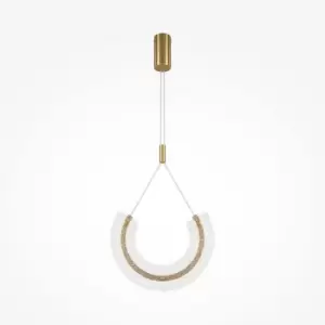 Image of Maytoni Maya I Modern Integrated LED Pendant Ceiling Light Gold 3000K