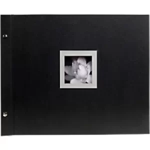 Image of Exacompta Photo Album Screwbound Ceremony 290 x 370 mm Black 40 pages 160 photos