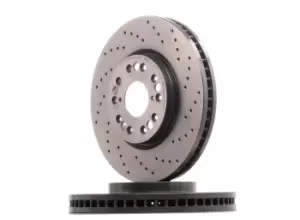 Image of BREMBO Brake disc 09.8402.1X Brake rotor,Brake discs LEXUS,IS I (JCE1_, GXE1_),GS (UZS161, JZS160),IS SportCross,GS (JZS147_)