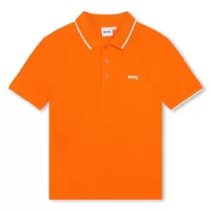 Image of Boss Small Logo Polo Shirt - Orange