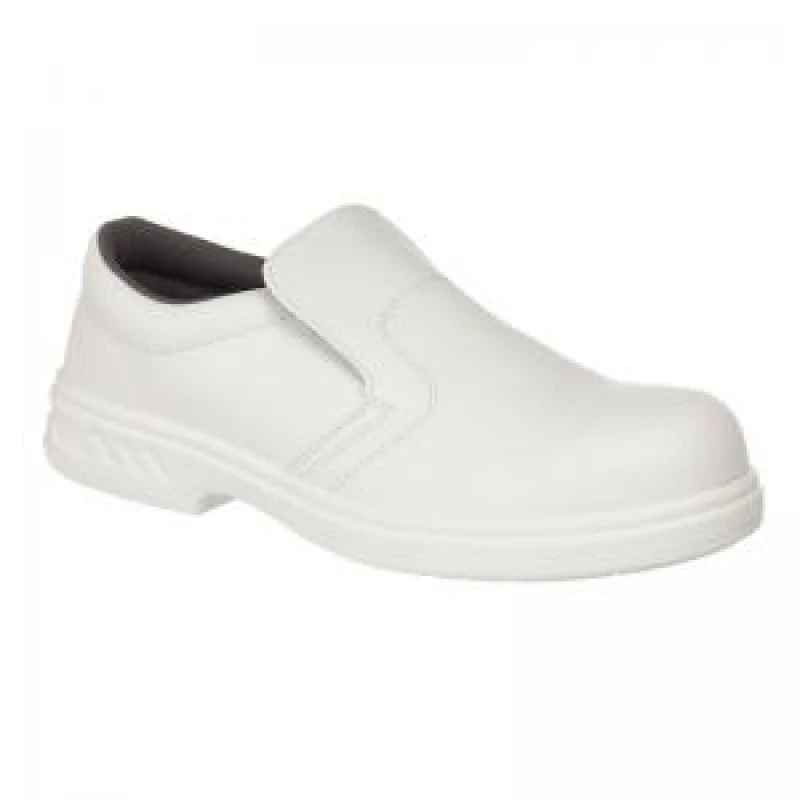 Image of Portwest Steelite Slip On S2 Safety Shoes FW81WHR34 Colour: White