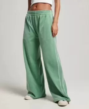 Image of Superdry Womens Code Velour Jogger Green / Granite Green - Size: 6